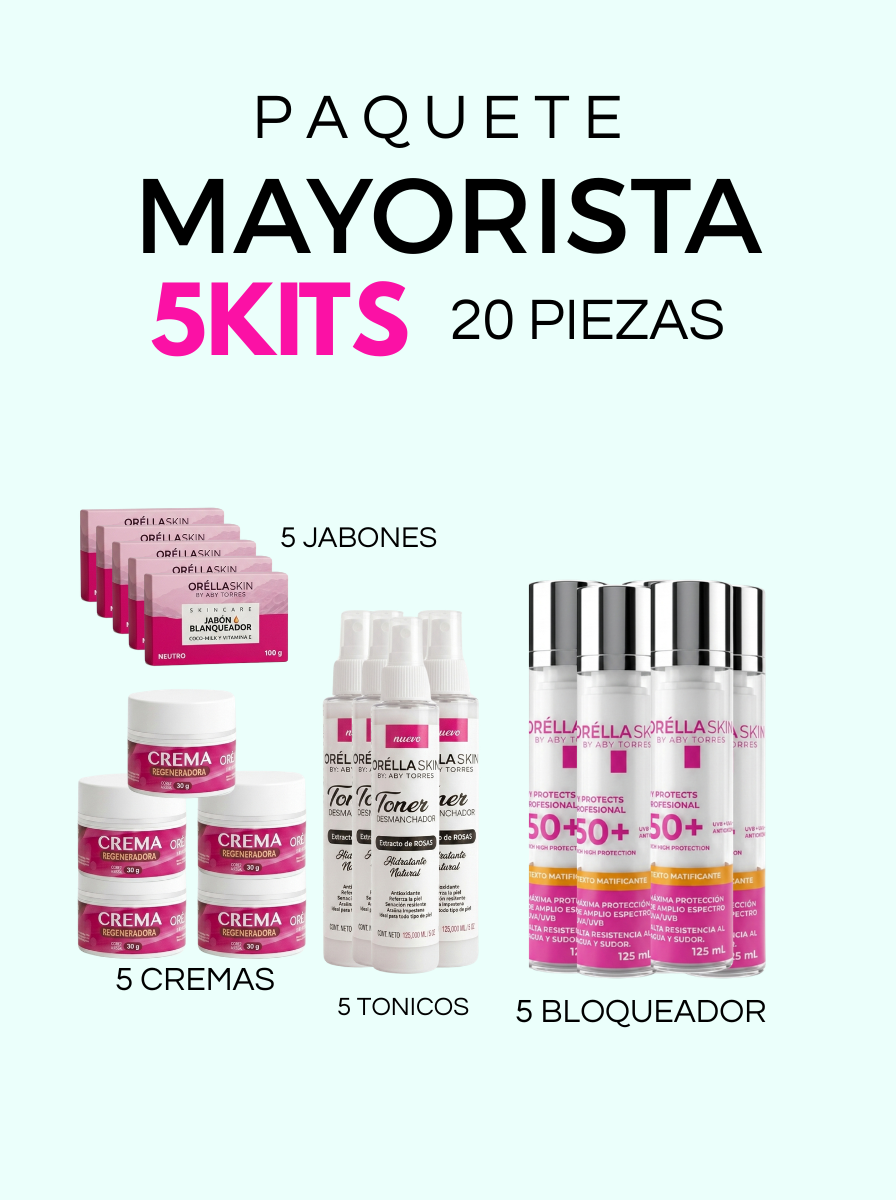 ✨ PAQUETE MAYORISTA 5 KITS (PLUS)