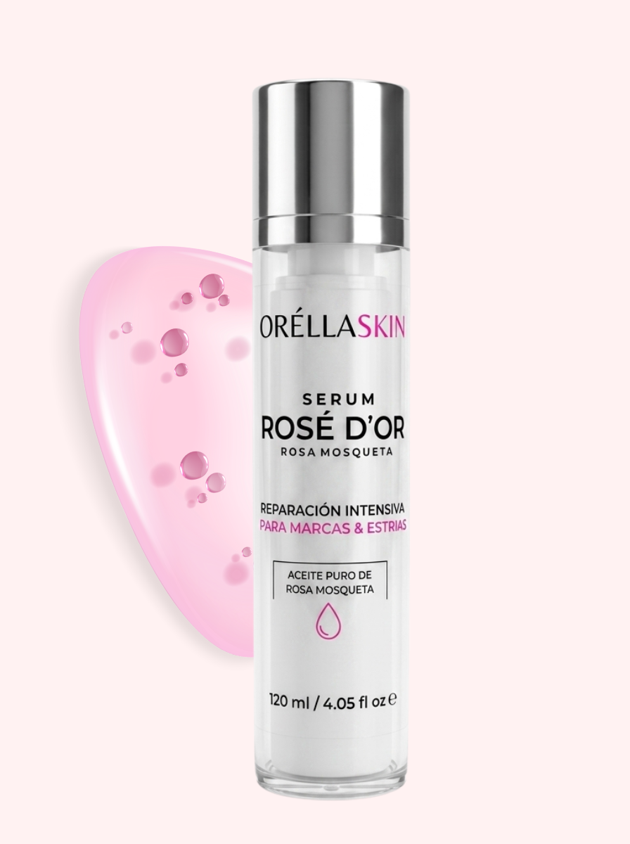 SERUM ROSÉ D’OR ORÉLLA SKIN
Rosa Mosqueta | Reparación Intensiva