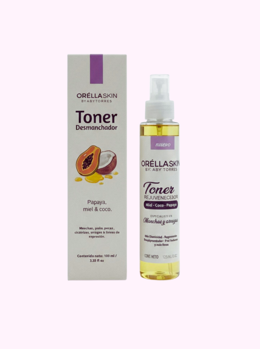 TÓNICO DESMANCHADOR ORÉLLA SKIN
Equilibrio, luminosidad y piel visiblemente más uniforme